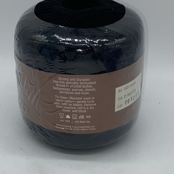 Lot Of 7 Crochet Thread Blue Black Turquoise Teal (Jade Blue) NEW Unopened Set - Picture 11 of 16